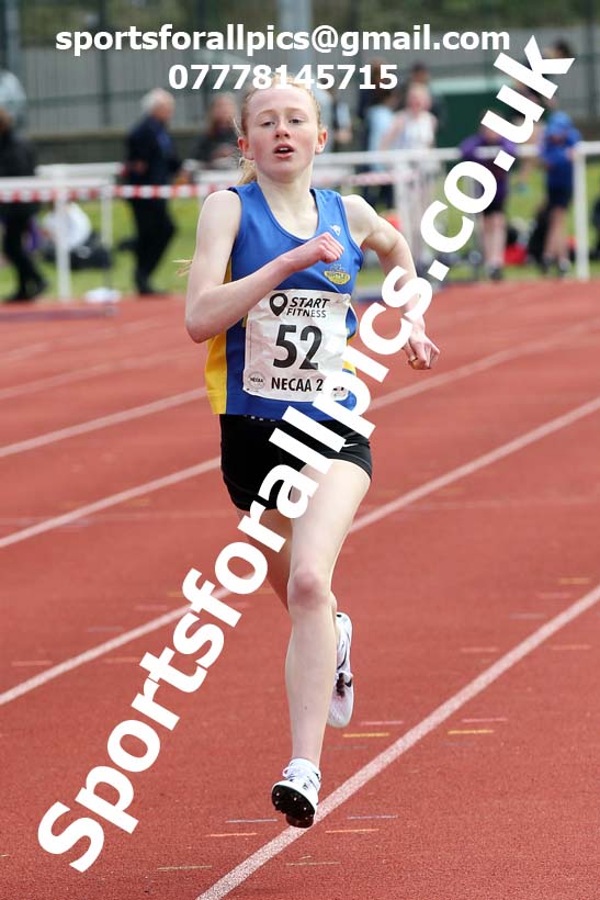 1500 metres, 2021 NECAA Middlesbrough Open Meting, Sunday, May 9th. Photo: David T. Hewitson/Sports for All Pics